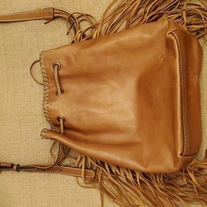 Patricia Nash Leather Bucket Bag EUC